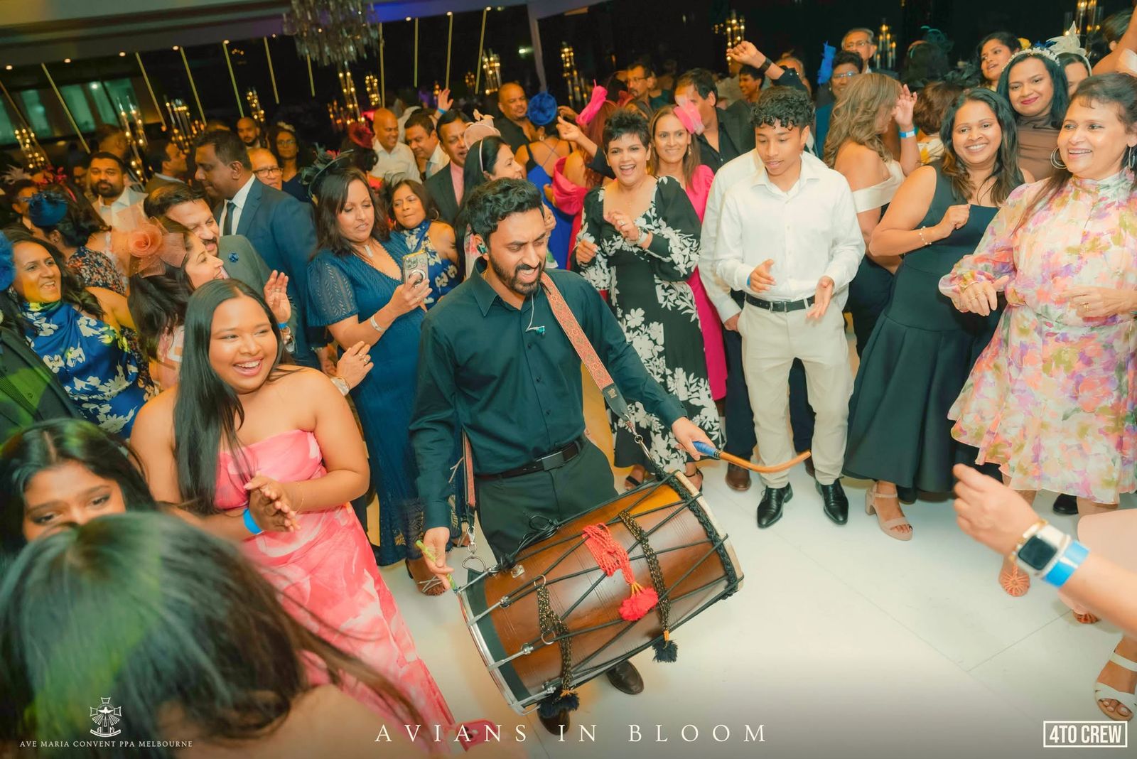 Dynamics live band performing at Avians in Bloom 2025