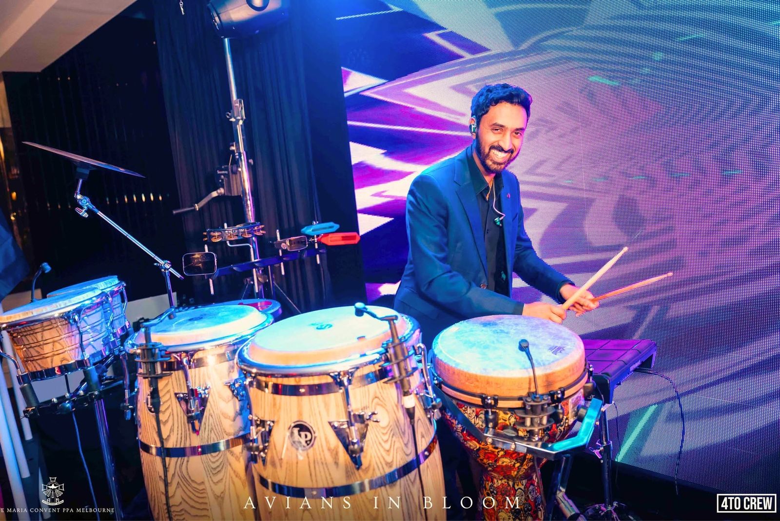 Dynamics live band performing at Avians in Bloom 2025
