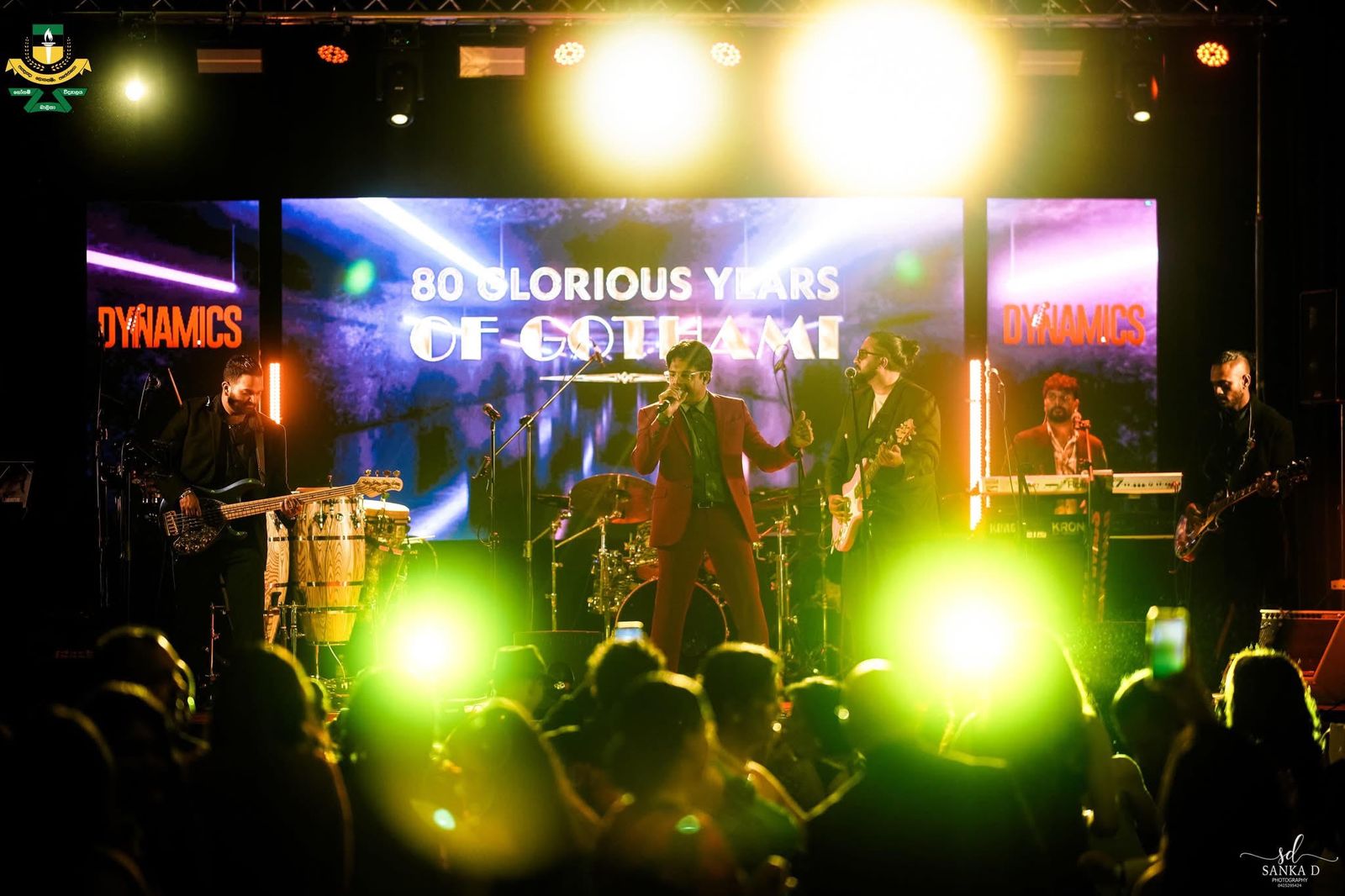 Dynamics live band performing at Gothami College Dinner Dance 2026