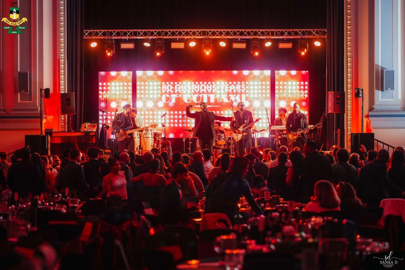 Dynamics live band performing at Gothami College Dinner Dance 2026