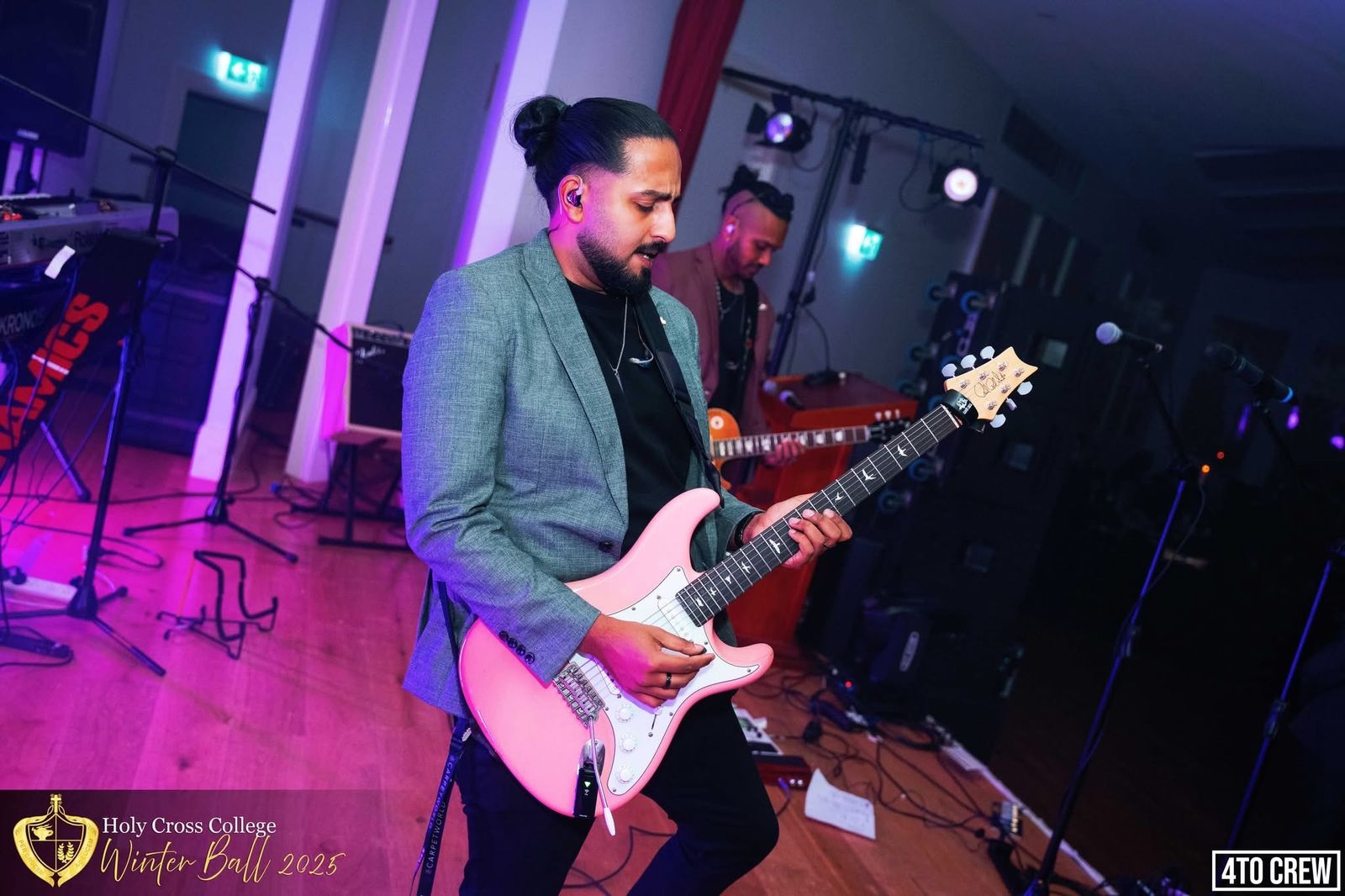 Dynamics live band performing at HCC Winter Ball 2025, Holy Cross College PPA