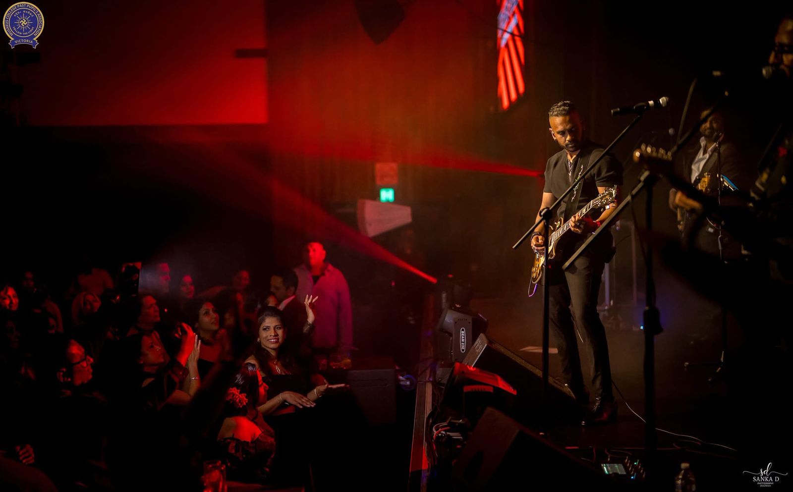 Dynamics live band performing at La Gala Espanola 2026, Musaeus College PPA Victoria