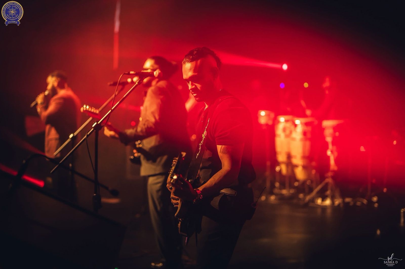 Dynamics live band performing at La Gala Espanola 2026, Musaeus College PPA Victoria