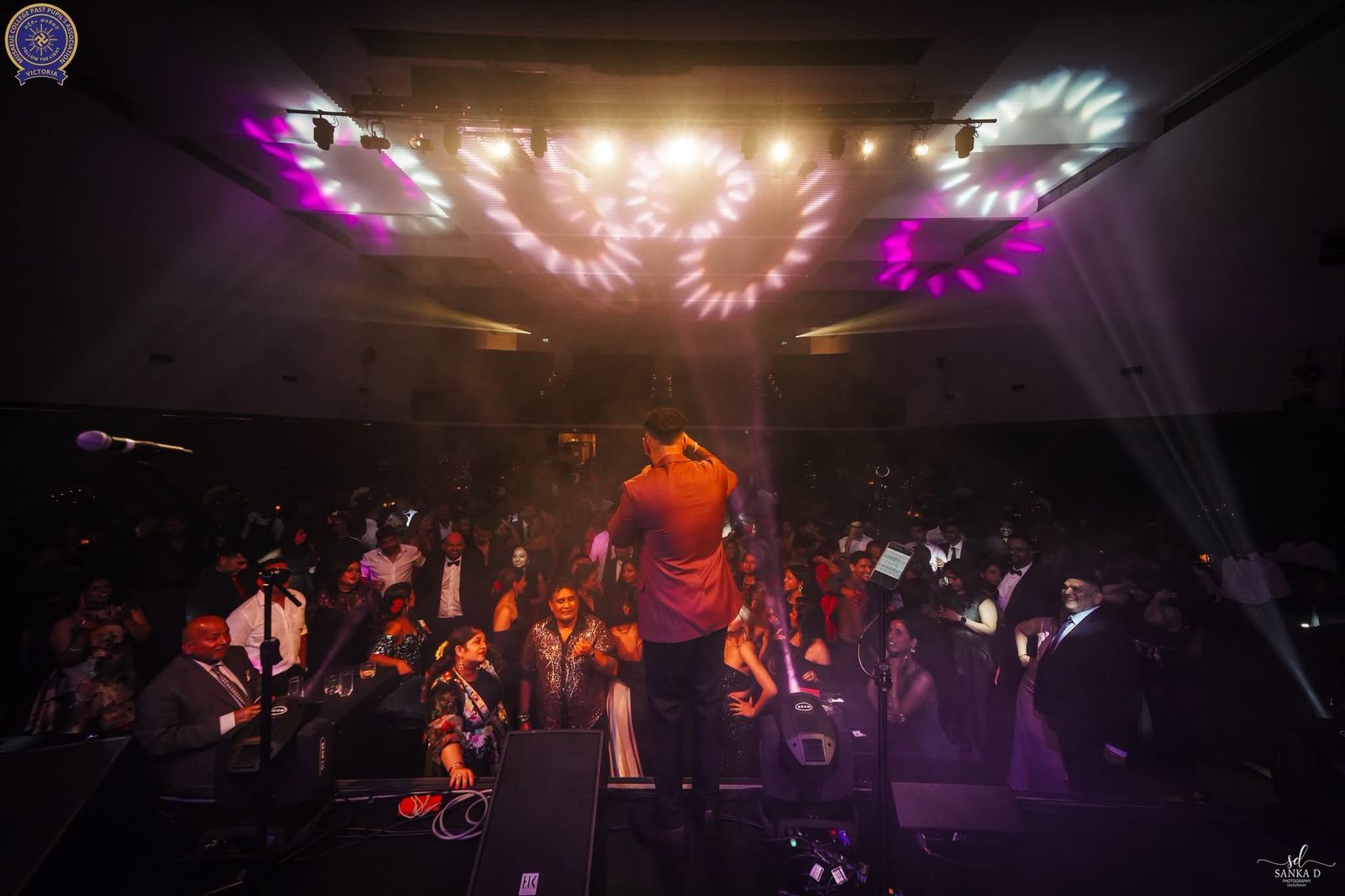 Dynamics live band performing at La Gala Espanola 2026, Musaeus College PPA Victoria