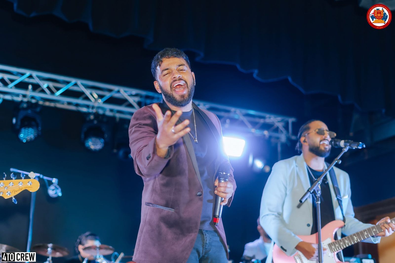 Dynamics live band performing at Glitz and Glamour 2024, President's College PPA