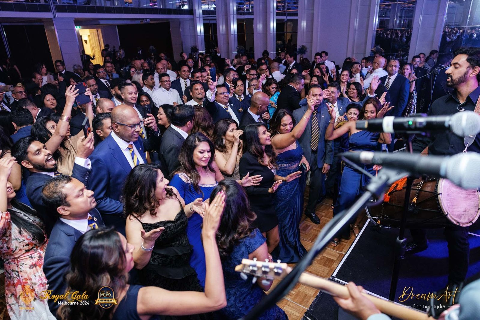 Dynamics live band performing at Royal Gala 2024, Royal College OBA Victoria
