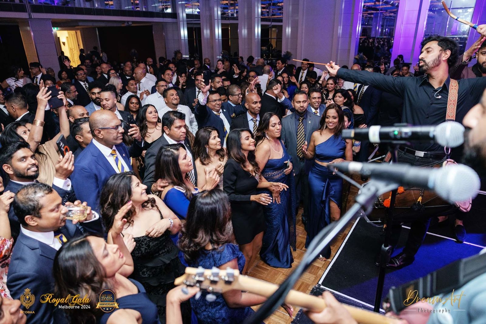 Dynamics live band performing at Royal Gala 2024, Royal College OBA Victoria