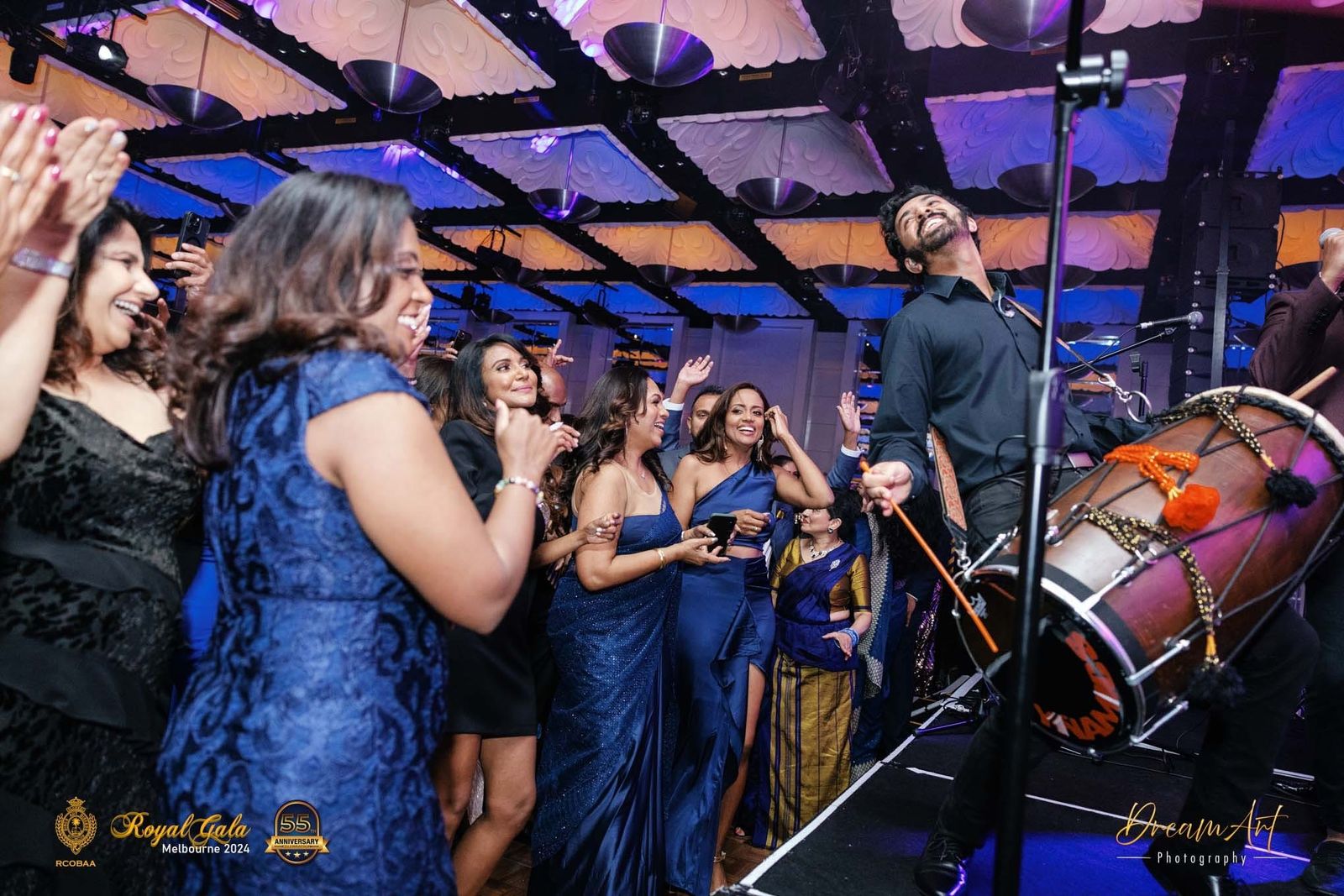 Dynamics live band performing at Royal Gala 2024, Royal College OBA Victoria