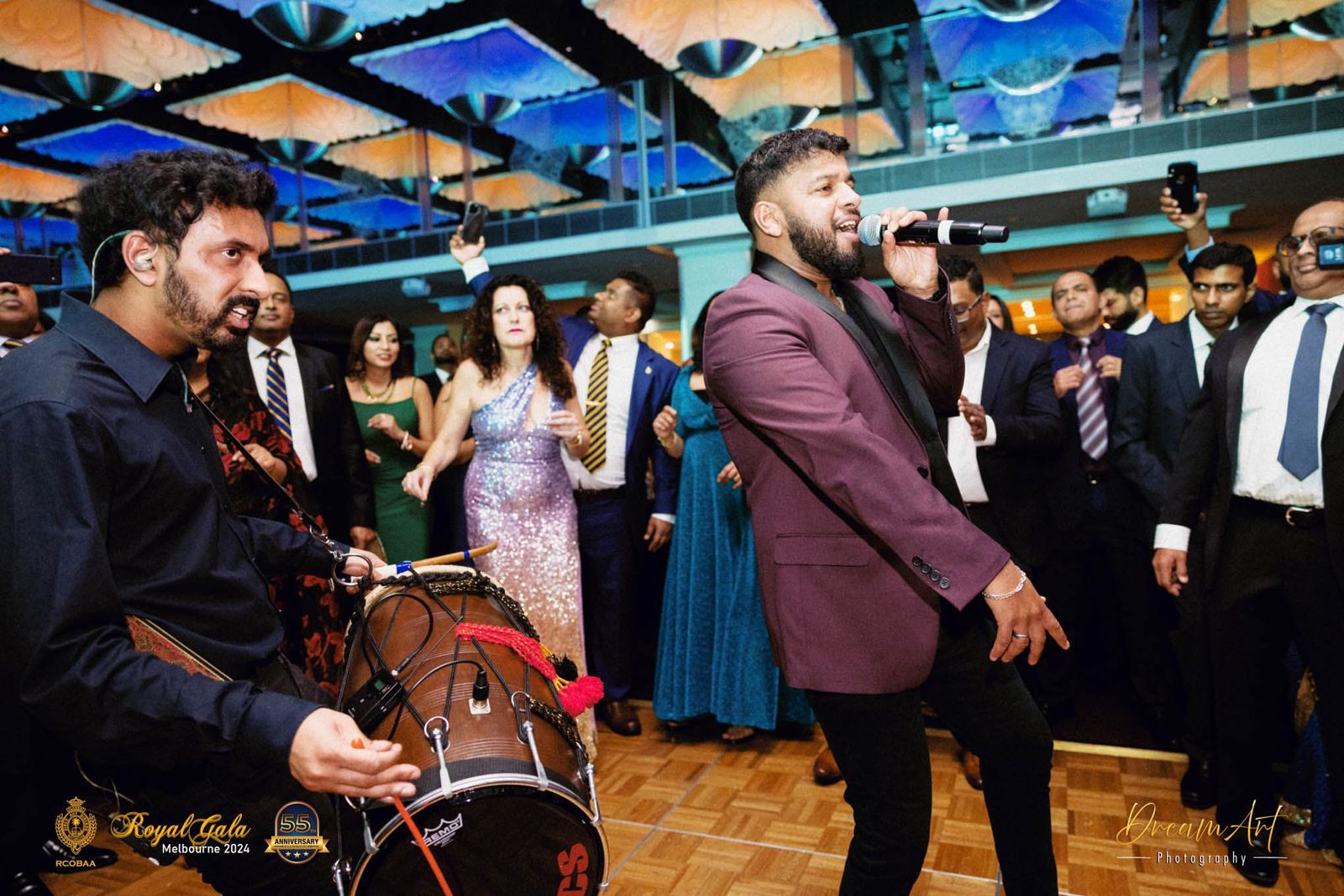 Dynamics live band performing at Royal Gala 2024, Royal College OBA Victoria