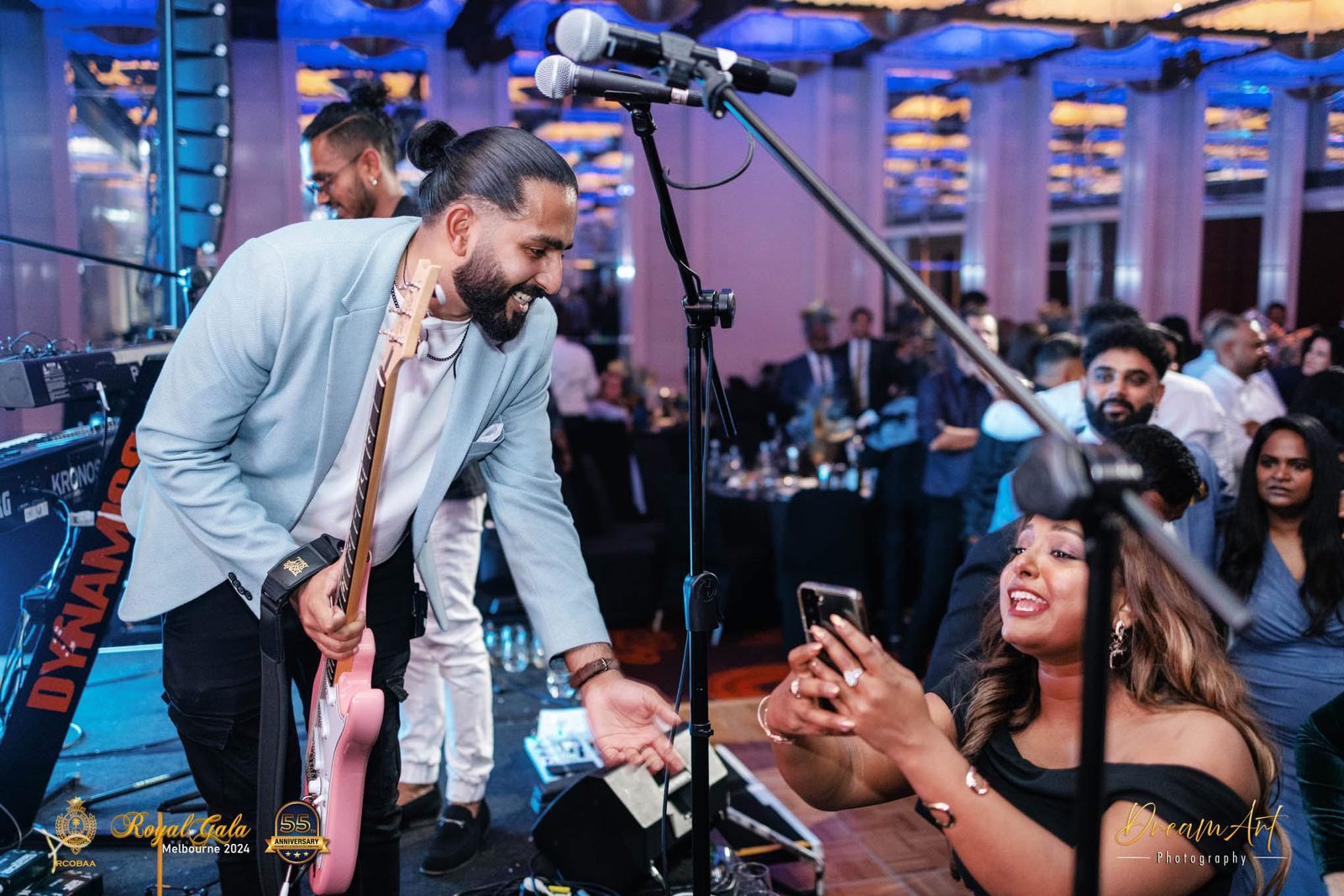 Dynamics live band performing at Royal Gala 2024, Royal College OBA Victoria