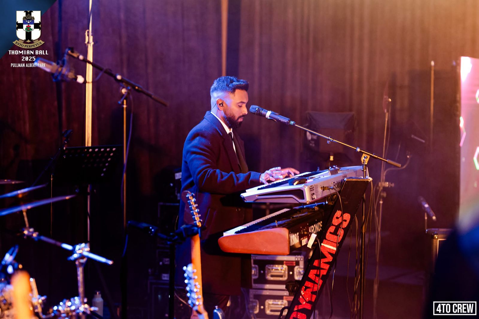 Dynamics live band performing at Thomian Ball 2025