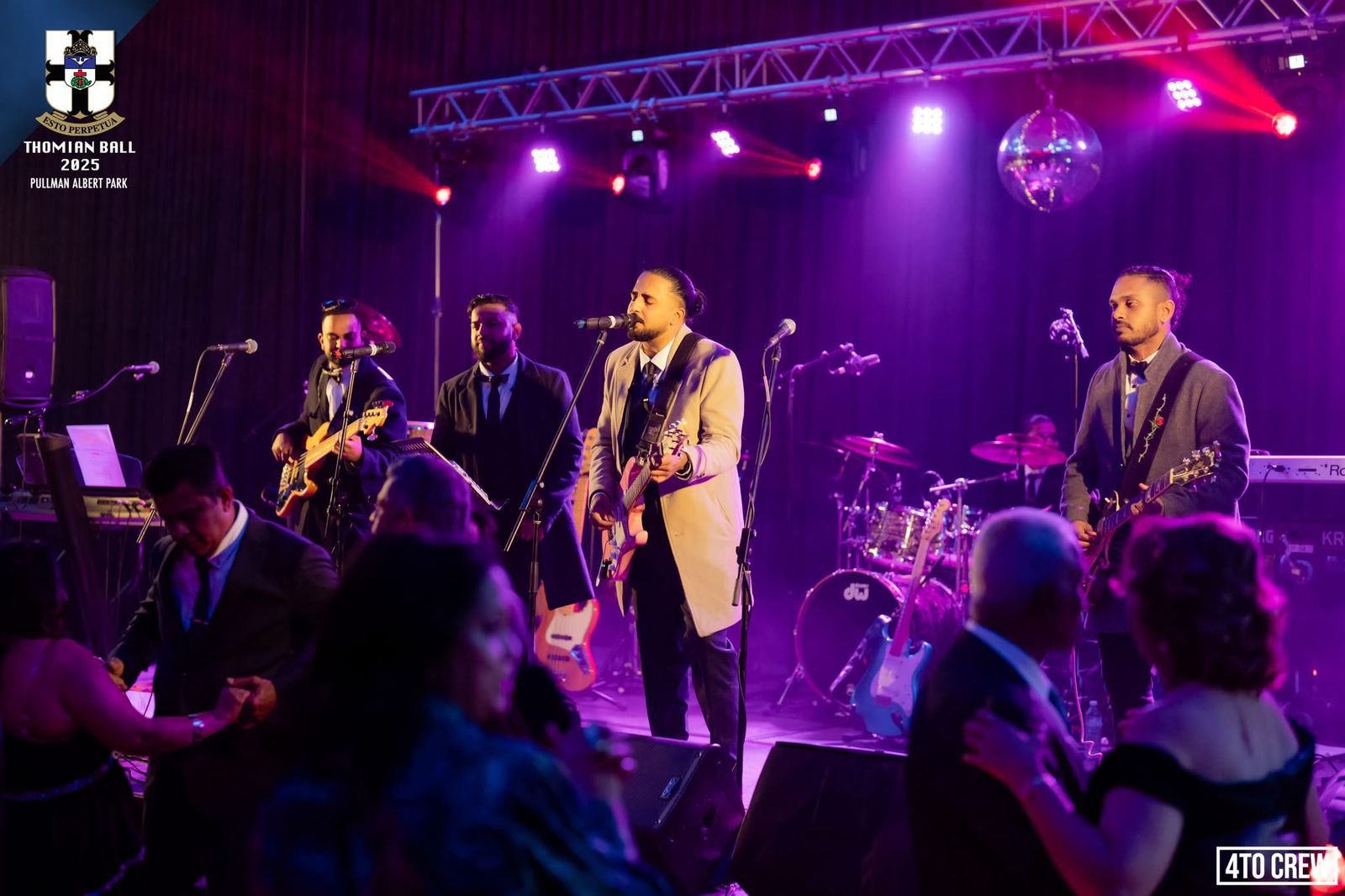 Dynamics live band performing at Thomian Ball 2025