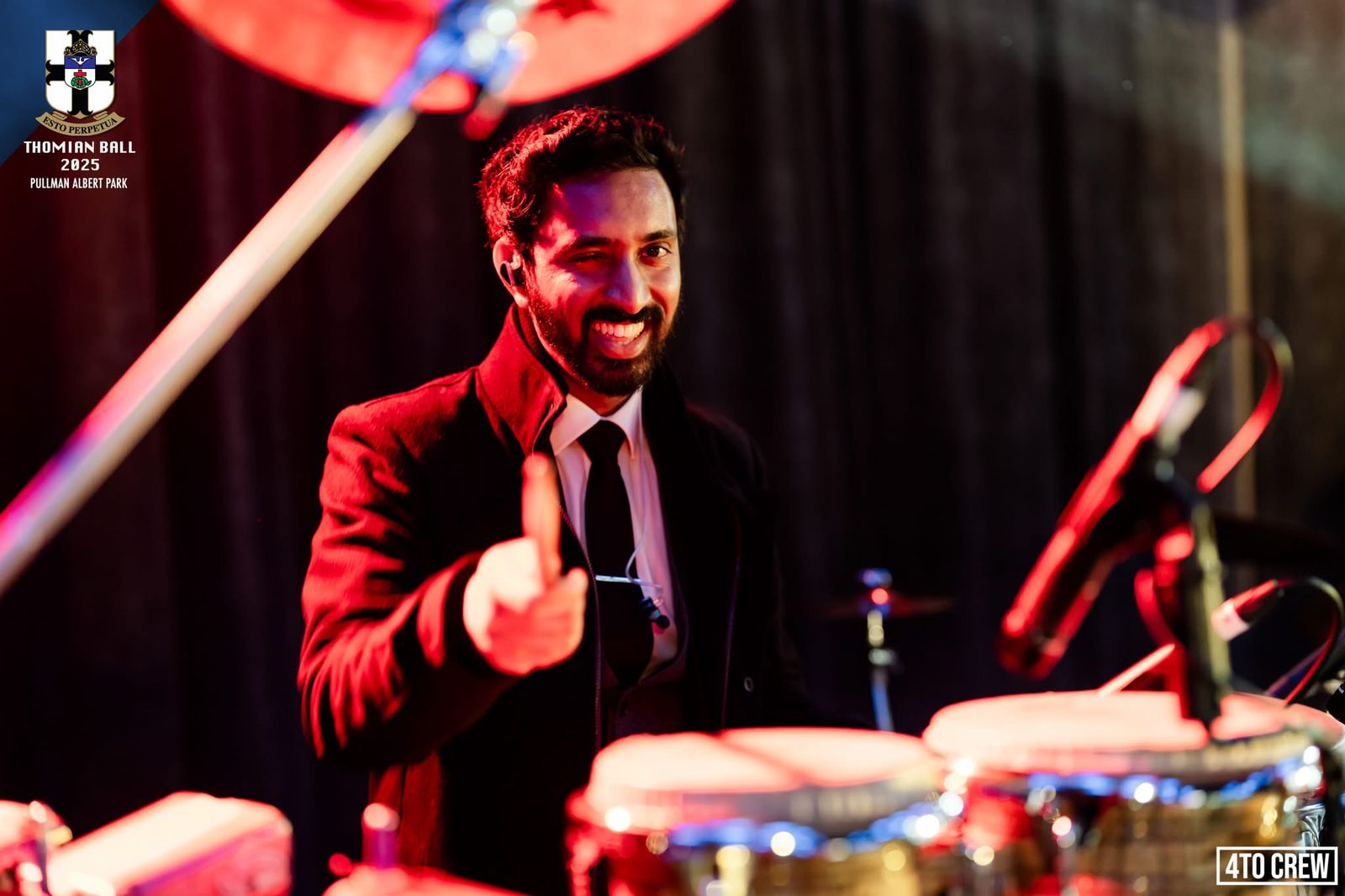 Dynamics live band performing at Thomian Ball 2025