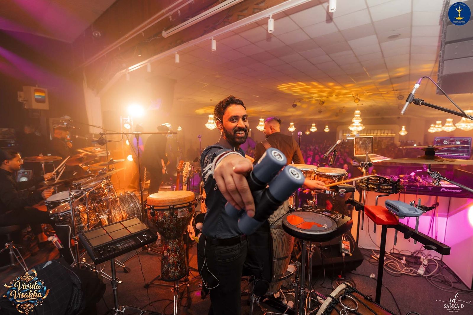 Dynamics live band performing at Vivida Vishaka Dinner Dance 2025